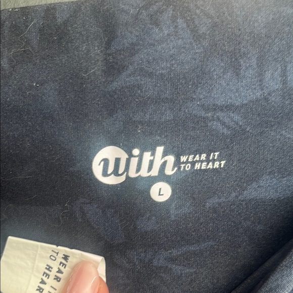 Tone It Up x Wear It To Heart blue tropical print Leggings - Picture 2 of 7